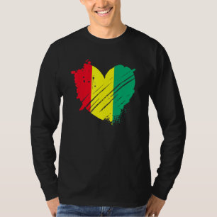 Guinea Flag I Love Guinea It Is In My Dna For Guin T-Shirt
