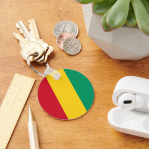 Guinea flag key ring
