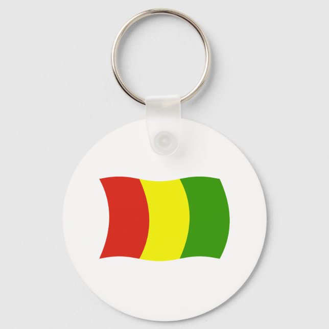 Guinea Flag Keychain (Front)