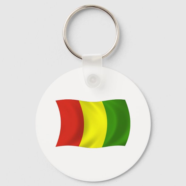 Guinea Flag Keychain (Front)