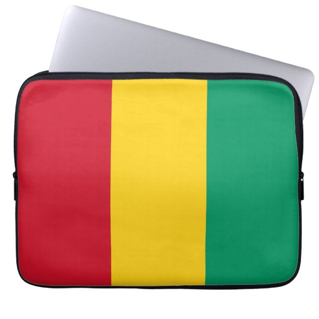 Guinea flag laptop sleeve (Front)