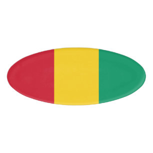 Guinea flag name tag