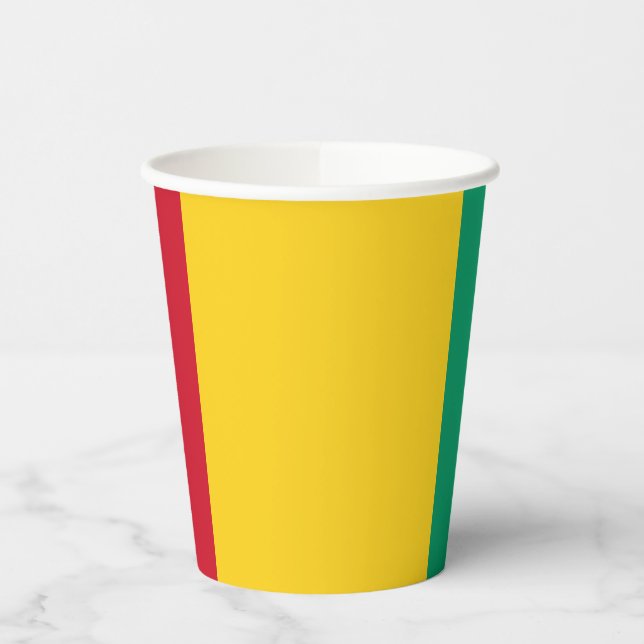Guinea flag paper cups (Left)