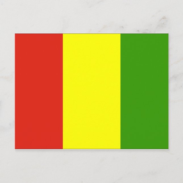 Guinea Flag Postcard (Front)