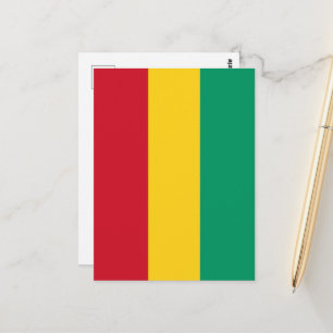 Guinea flag postcard