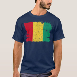 Guinea Flag Pride Friendship Proud Peace Vintage R T-Shirt