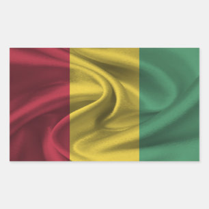Guinea Flag Rectangular Sticker