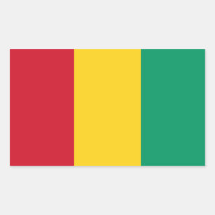 Guinea Flag Rectangular Sticker