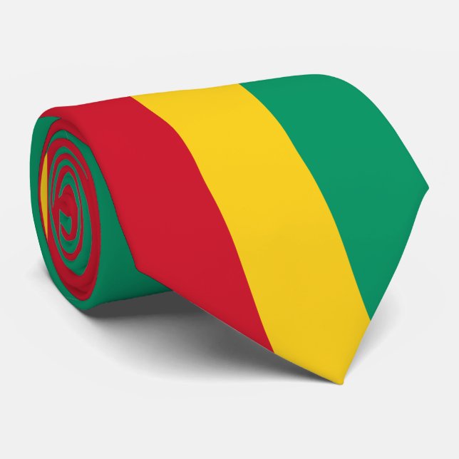 Guinea Flag Tie (Rolled)