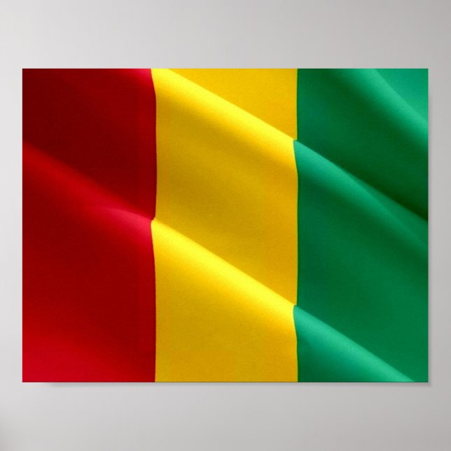 Guinea - Flag Waving - Poster (Front)
