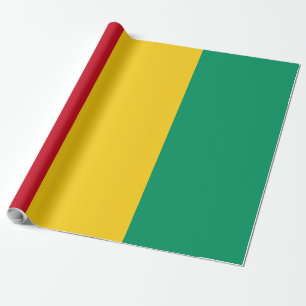 Guinea flag wrapping paper