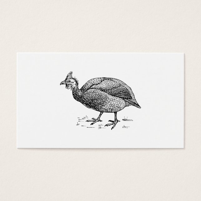 Guinea Fowl Bird Art (Front)
