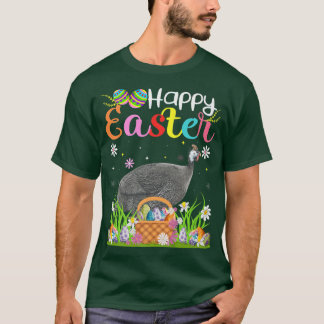 Guinea Fowl Bird Bunny Egg Hunting Funny Guinea Fo T-Shirt