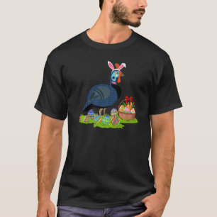 Guinea Fowl Bird Easter Egg Hunting Bunny Guinea F T-Shirt