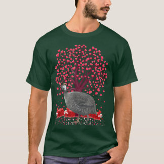 Guinea Fowl Bird Lover Funny Guinea Fowl Valentine T-Shirt