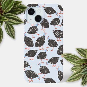 Guinea Fowl Bird Pattern iPhone 15 Case