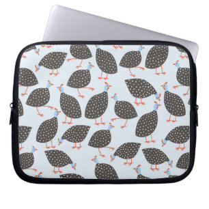 Guinea Fowl Bird Pattern Laptop Sleeve