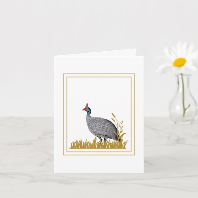 Guinea Fowl  Card (Small Plant)