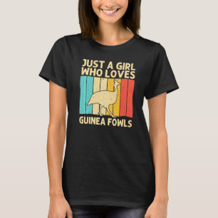 Guinea Fowl For Girls Kid Bird Chicken Farm T-Shirt