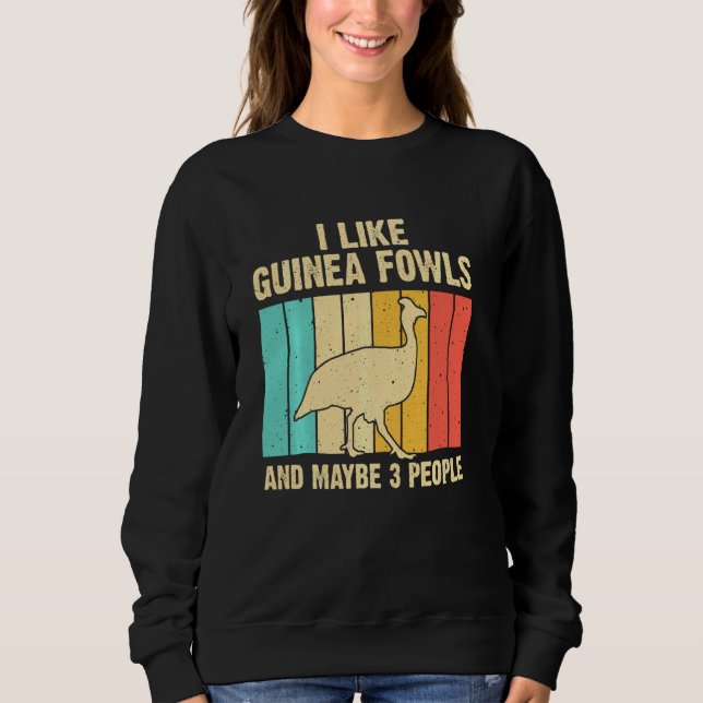 Guinea Fowl  For Men Women Guinea Hen Bird Sweatshirt (Front)