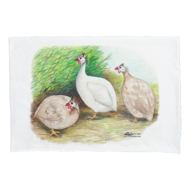 Guinea Fowl Outside Pillowcase (Front)