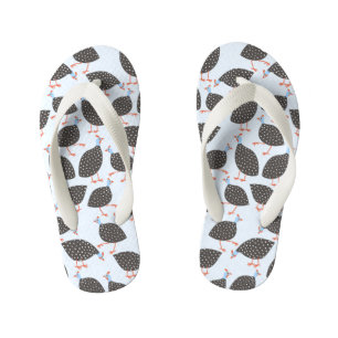 Guinea Fowl Pattern Kid's Thongs