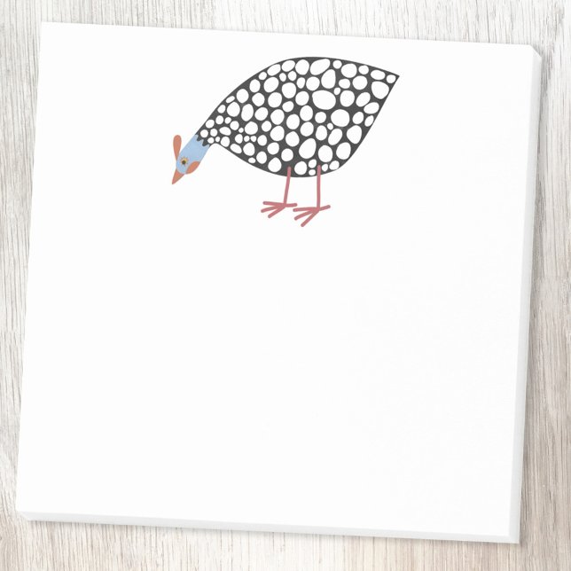 Guinea Fowl Post-it Notes (Guineafowl guinea hen post it notes)