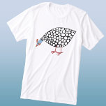 Guinea Fowl Tri-Blend Shirt<br><div class="desc">A cute Guinea Hen having a contented peck. Original art by Nic Squirrell.</div>