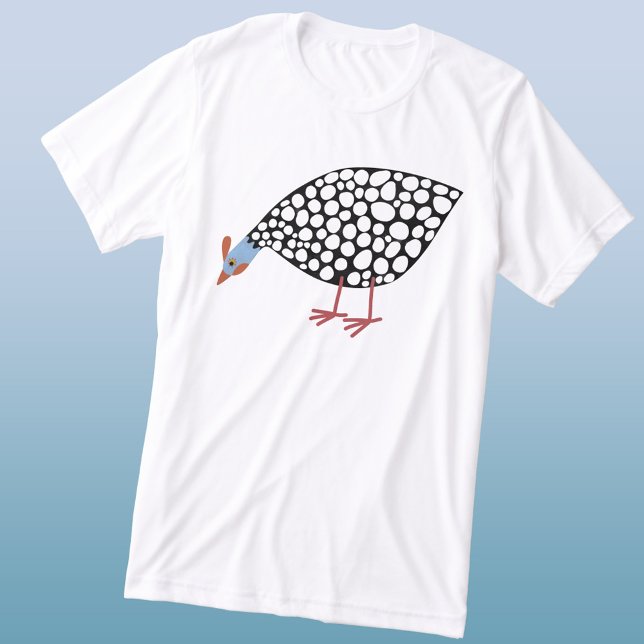 Guinea Fowl Tri-Blend Shirt (Fun Guineafowl bird triblend t-shirt)