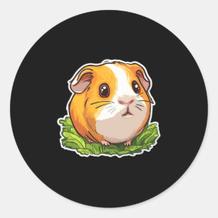 Guinea G Cute Animals Guinea G Comfort Colors Adul Classic Round Sticker