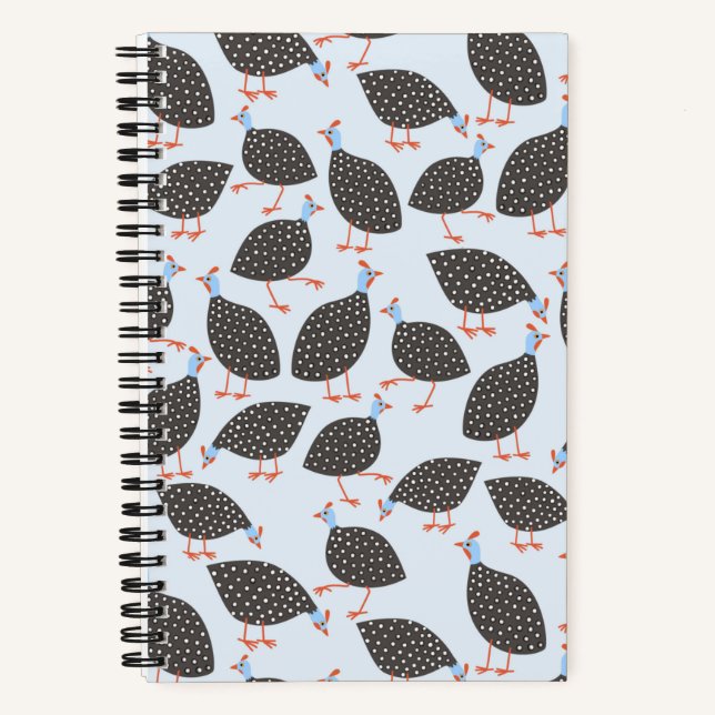 Guinea Hen Bird Notebook (Front)