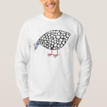 Guinea Hen T-Shirt<br><div class="desc">A cute Guinea Fowl having a contented peck.</div>
