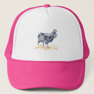Guinea hen trucker hat