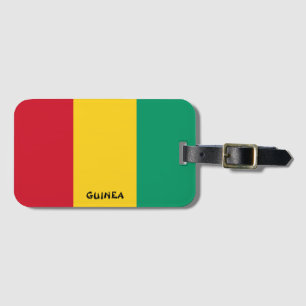 Guinea National Flag Patriotic Luggage Tag