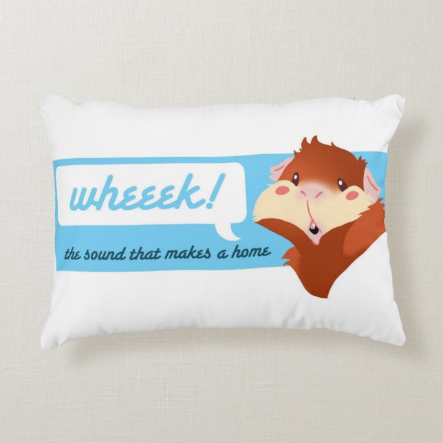 Guinea Pig Accent Pillow (Front)