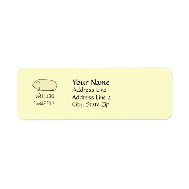 Guinea Pig Address Labels (Front)