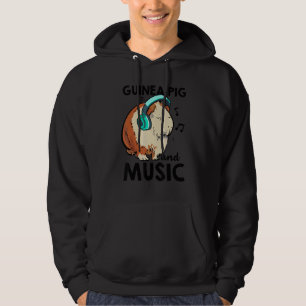 Guinea Pig And Music Animal Lover Pet Owner Guine  Hoodie