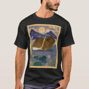 Guinea Pig Art Moonlight Clothes Outfit Gift Women T-Shirt