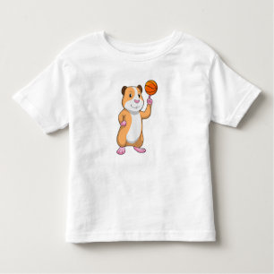 Guinea pig as Basketball player with Basketball.pn Toddler T-Shirt
