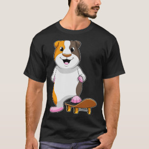 Guinea pig as Skater with Skateboard T-Shirt