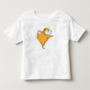 Guinea pig at Yoga Stretching exercise Toddler T-Shirt
