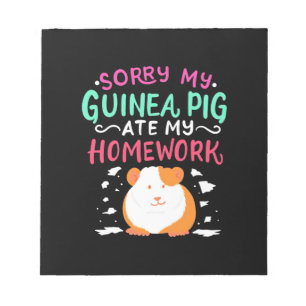 Guinea Pig Back To School Notepad