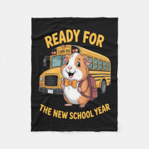 Guinea Pig Back To School Pet Guinea Pig New Fleece Blanket