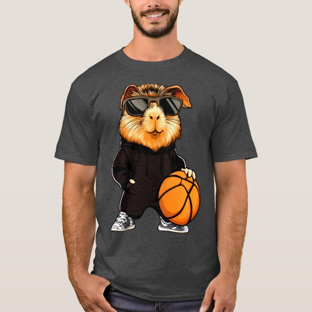 Guinea pig basketball T-Shirt (Front)