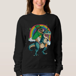 Guinea Pig Beer Dino Rex Horn Rainbow Sweatshirt