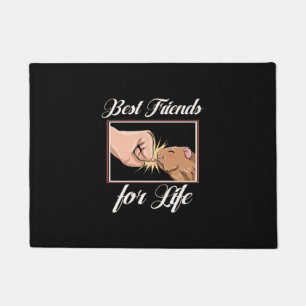 Guinea Pig Best Friends For Life   Cute Pet Lover Doormat