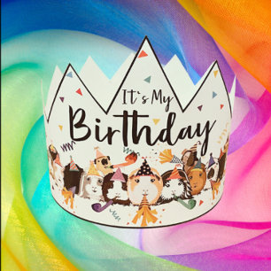 Guinea Pig Birthday Crown