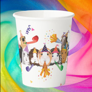Guinea Pig Birthday Paper Cups