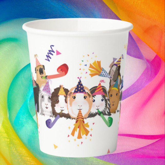 Guinea Pig Birthday Paper Cups (Creator Uploaded)
