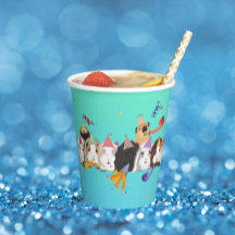 Guinea Pig Birthday Paper Cups